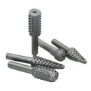 5 PCS Steel 1/4'' Shank Woodworking Router Drill Bits Rotary Files Plastic Wood Grinding Cutter