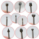 20PCS HSS Head Burrs Rotary Drill Die Grinder Carving Multi Tool Bit Set