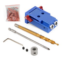 Mini Pocket Hole Jig Kit System For Wood Working & Joinery Tool Set