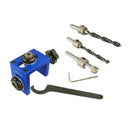 Pocket Hole Jig Dowelling Drill Guide Woodworking Joinery Carpentry Tool Kit