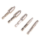 Damaged Screw Extractor Set of 5 Pcs High-Speed Steel Drill Bits for Removing Stripped Screws and Broken Bolt