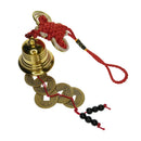 Wind Bell Chinese Knot with Five Ancient Coins Room Car Home Indoor Ornament