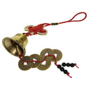 Wind Bell Chinese Knot with Five Ancient Coins Room Car Home Indoor Ornament