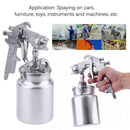 F-75 Air Compressor Spray Gun Kit Gravity Feed Vehicle Car Paint 600ml