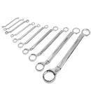 10 PCS Double End Ring Spanners Offset Ring Spanners Wrench Tool Set Metric