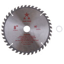 8" 200mm 40T Circular Saw Blade Cutting for Wood Timber Aluminium Silver
