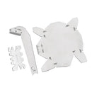 3-Piece Drill Bit Angle Gauge Dirll Sharpener Tool S/S Inspection Angle Gage
