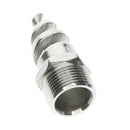 1/4BSP Male Thread Stainless Steel Spiral Cone Atomized Nozzle Spray Silver