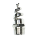 1/4BSP Male Thread Stainless Steel Spiral Cone Atomized Nozzle Spray Silver