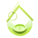 Metal Hanging Wild Bird Feeder Outdoor Feeding For Garden Decoration Green