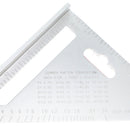 Aluminum Alloy Measuring Square Speed 7 Inch Triangle Ruler Miter Framing Thickened Durable Industrial Grade Materials