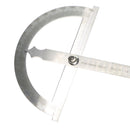 Stainless Steel Round Head Rotary Protractor Angle Ruler 180 Degrees 0-150mm