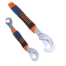 2PCS Multi-function Adjustable Universal Quick Snap'N Grip Wrench Tools