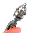 Hand Drill 3/8'' Chuck Hand Tools Double Pinion Wood Side Manual Turn Driller for 1.5mm-10mm Drill Bits