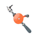 Hand Drill 3/8'' Chuck Hand Tools Double Pinion Wood Side Manual Turn Driller for 1.5mm-10mm Drill Bits