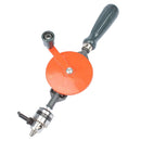 Hand Drill 3/8'' Chuck Hand Tools Double Pinion Wood Side Manual Turn Driller for 1.5mm-10mm Drill Bits