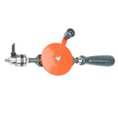 Hand Drill 3/8'' Chuck Hand Tools Double Pinion Wood Side Manual Turn Driller for 1.5mm-10mm Drill Bits