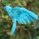 Artificial Bird Feathered Sparrow with Open Wings Home Garden Tree Decor