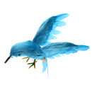 Artificial Bird Feathered Sparrow with Open Wings Home Garden Tree Decor