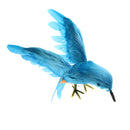 Artificial Bird Feathered Sparrow with Open Wings Home Garden Tree Decor