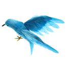 Artificial Bird Feathered Sparrow with Open Wings Home Garden Tree Decor