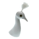 Peacock Head Ceramic Miniature Handcraft Figurine Home Table Wedding Decor