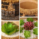 Seed Herb Planter Window Sill Box Plant Pot Indoor Outdoor Cute Resin House Shaped Wedding Decor