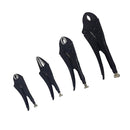 4x Power Grip Pliers Self Locking Vise 5" & 7" Curved Jaw + 10" Straight Jaw + 6.5" Long Nose Pliers Set