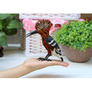 Colorful Artificial Feathered Hoopoe Bird Statue Realistic Hoopoe Sculpture