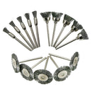 45pcs Wire Brush Brass Wire Brush Set Pen Cup Buffing Wheel Shaped Polishing Tools grinding Cleaning kit Cleaning Welding