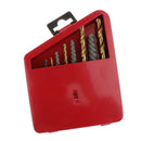 10x Left Hand Drill Bit Broken Bolt Damaged Screw Extractor and Twist Drill Bits Stud Removal Tools Set