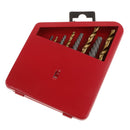 10x Left Hand Drill Bit Broken Bolt Damaged Screw Extractor and Twist Drill Bits Stud Removal Tools Set
