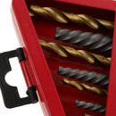 10x Left Hand Drill Bit Broken Bolt Damaged Screw Extractor and Twist Drill Bits Stud Removal Tools Set