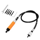 Woodworking Carving Chisel Carving Machine Tool with Wrench & Flexible Shaft & 5 Carving Blades