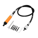 Woodworking Carving Chisel Carving Machine Tool with Wrench & Flexible Shaft & 5 Carving Blades
