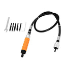 Woodworking Carving Chisel Carving Machine Tool with Wrench & Flexible Shaft & 5 Carving Blades