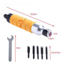Woodworking Carving Chisel Carving Machine Tool with Wrench & Flexible Shaft & 5 Carving Blades