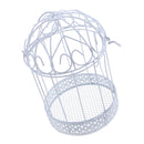13cm Garden Wall Art Metal Iron Frame Birdcage Shape Metal Planter Craft DIY