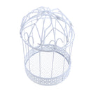 13cm Garden Wall Art Metal Iron Frame Birdcage Shape Metal Planter Craft DIY