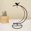 Micro Landscape Hanging Moon-shape Iron Bottle Rack Hook Shelf Garden Holder