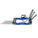 Folding Hex Key Set Portable Allen Wrench Tool Chrome vanadium Steel 1.5-6mm