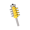 1/4 inch Shank Rail and Stile Finger Joint Glue Router Bit Cone Tenon Woodwork Cutter Power Tools