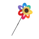 Large Plastic Seven Color Windspinner Sunflower Windmill Outdoor Garden