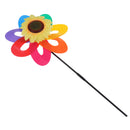 Large Plastic Seven Color Windspinner Sunflower Windmill Outdoor Garden