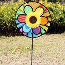 Sunflower Windmill Pinwheel Wind Spinner Beautiful Colorful Decoration