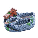 Villa Resin Flower Pot Succulent Plant Planter Flowerpot Home Garden Decor