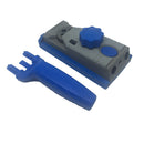 Drill Guide Pocket Hole Jig Kit Step Drilling Bit Woodwork Joint Tool Set with Self-tapper Screws & Plastic Plugs