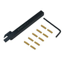 MGEHR1212-2 Lathe Cut-Off Grooving Parting Tool Holder+ 10pcs MGMN200 Insert