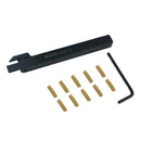 MGEHR1212-2 Lathe Cut-Off Grooving Parting Tool Holder+ 10pcs MGMN200 Insert