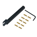 MGEHR1212-2 Lathe Cut-Off Grooving Parting Tool Holder+ 10pcs MGMN200 Insert